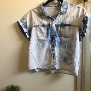 Life in Progress Denim Button Down Shirt 👕